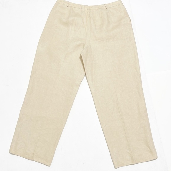 Talbots 100% LINEN Woman Casual Pants Size 14 - Picture 4 of 12